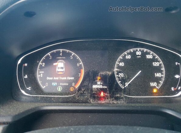 1HGCV1F18KA014232 2019 HONDA ACCORD Burgundy Սարքավորումների վահանակի տեսք