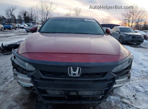 1HGCV1F18KA014232 2019 HONDA ACCORD Burgundy Դիմացի տեսք