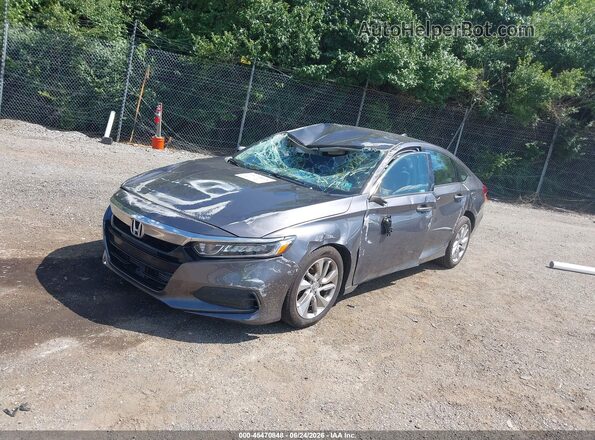 1HGCV1F18KA034352 2019 HONDA ACCORD Gray Front left