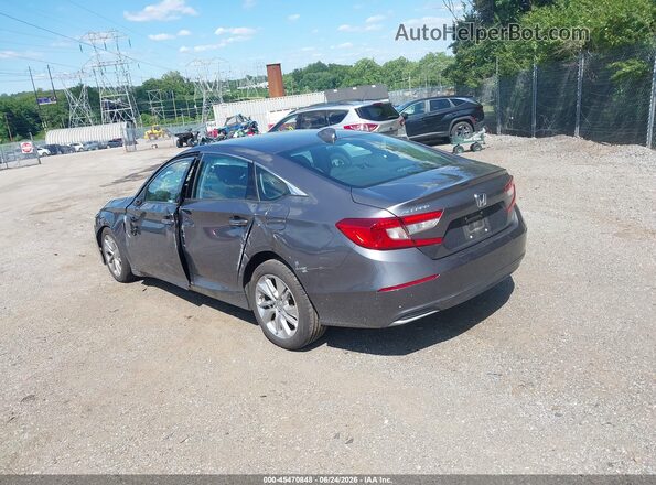 1HGCV1F18KA034352 2019 HONDA ACCORD Gray Rear left