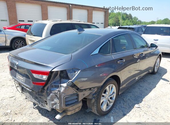 1HGCV1F18KA060126 2019 HONDA ACCORD Gray Trasero derecho