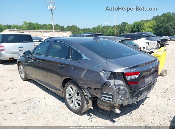 1HGCV1F18KA060126 2019 HONDA ACCORD Gray Trasero izquierdo