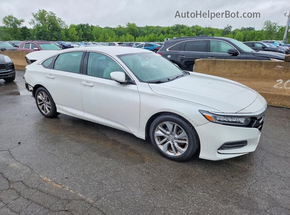 1HGCV1F18KA085687 2019 HONDA ACCORD White Przód prawy