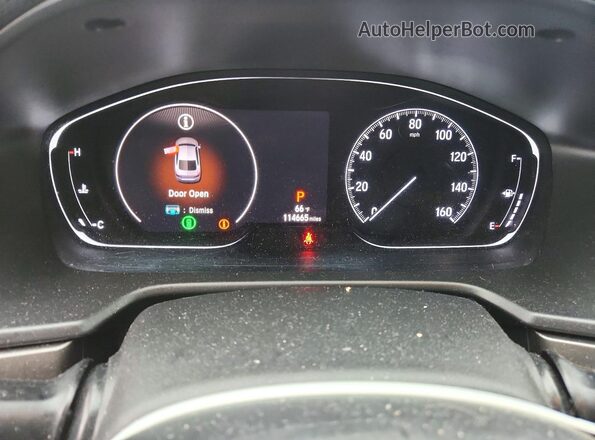 1HGCV1F18KA085687 2019 HONDA ACCORD White Widok zestawu wskaźników
