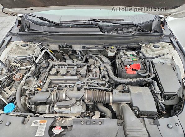 1HGCV1F18KA085687 2019 HONDA ACCORD White Widok wnętrza z tyłu