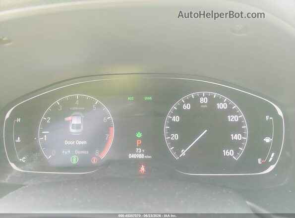 1HGCV1F18KA108689 2019 HONDA ACCORD Silver Vista de los asientos traseros