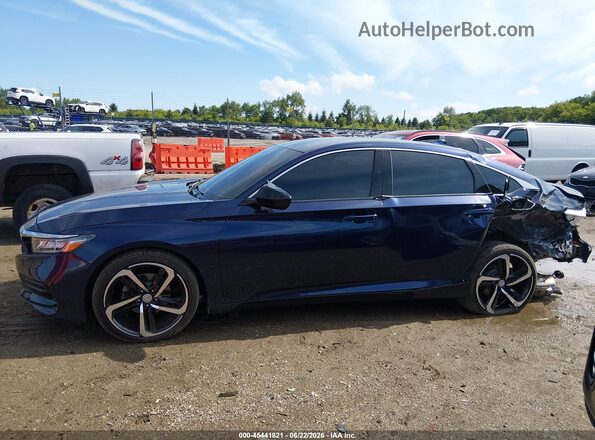 1HGCV1F18KA129641 2019 HONDA ACCORD Blue Սալոնի 360 աստիճան տեսք