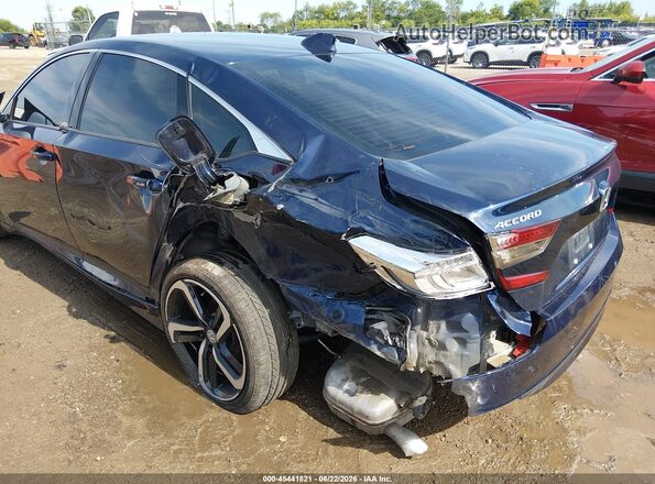 1HGCV1F18KA129641 2019 HONDA ACCORD Blue Դիմացի տեսք