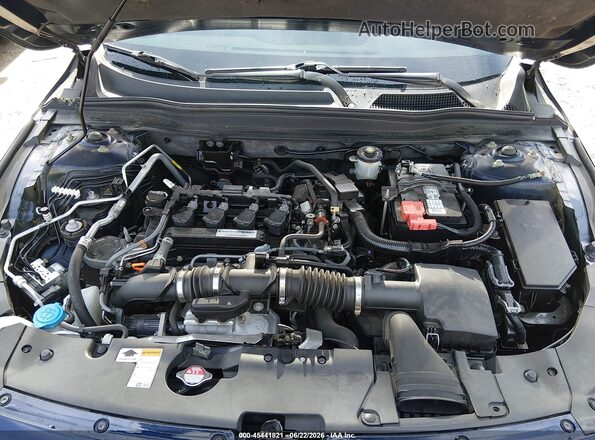 1HGCV1F18KA129641 2019 HONDA ACCORD Blue Հետևի տեսք