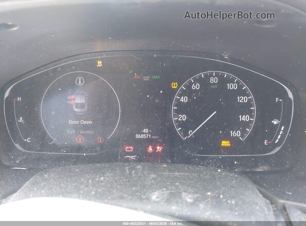 1HGCV1F18KA172943 2019 HONDA ACCORD White Вид задніх сидінь