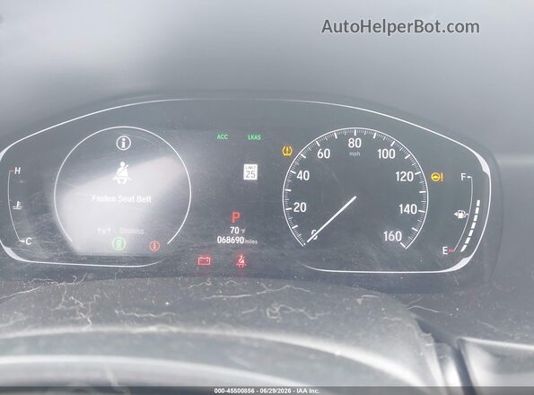 1HGCV1F18LA108032 2020 HONDA ACCORD Black Հետևի նստատեղերի տեսք