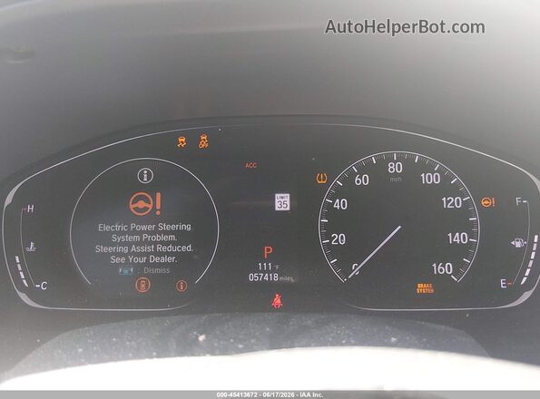 1HGCV1F18LA132668 2020 HONDA ACCORD White უკანა სავარძლების ხედი