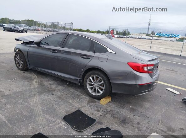 1HGCV1F18MA077141 2021 HONDA ACCORD Gray Rear left
