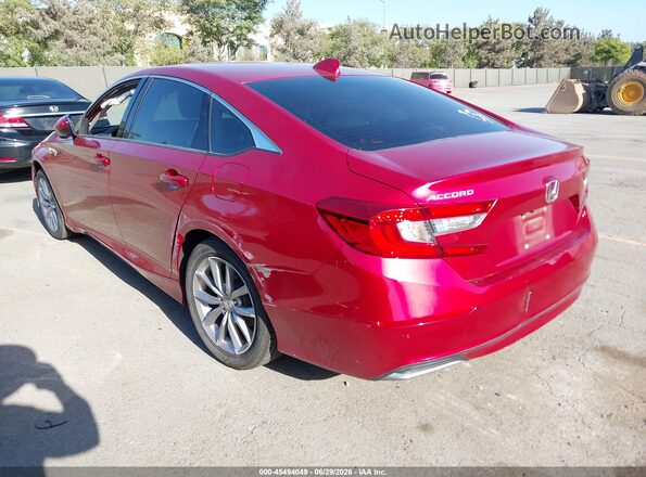 1HGCV1F18MA103639 2021 HONDA ACCORD Red Вид спереду
