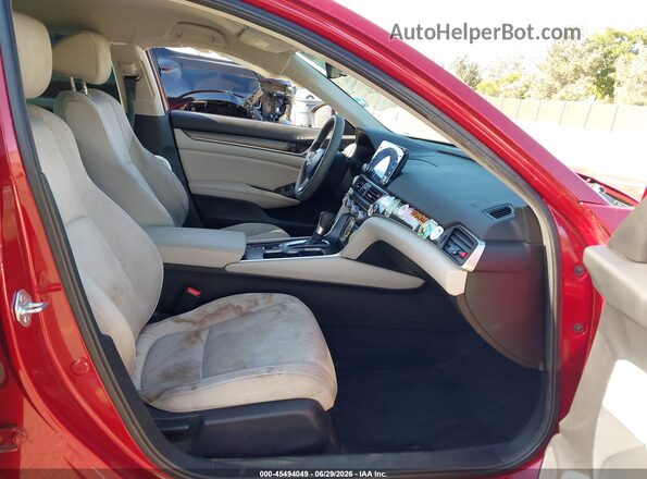 1HGCV1F18MA103639 2021 HONDA ACCORD Red Вид салону спереду