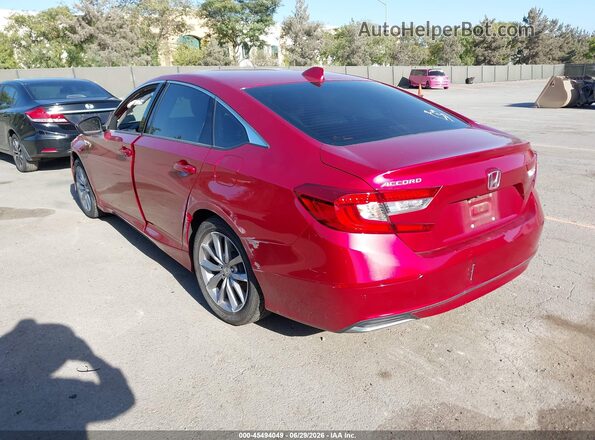 1HGCV1F18MA103639 2021 HONDA ACCORD Red Задня ліва чверть