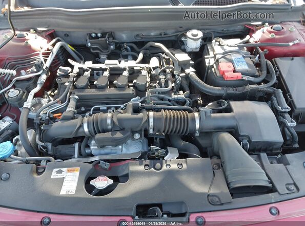1HGCV1F18MA103639 2021 HONDA ACCORD Red Вид ззаду