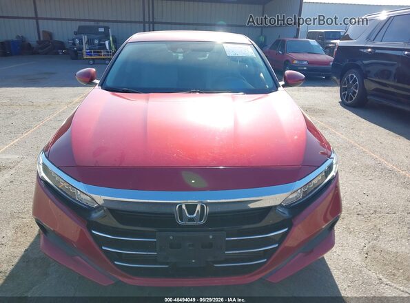 1HGCV1F18MA103639 2021 HONDA ACCORD Red Вид щитка приладів