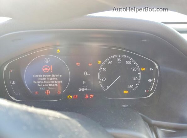 1HGCV1F18NA051074 2022 HONDA ACCORD White ხელსაწყოთა პანელის ხედი