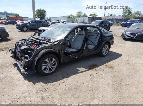 1HGCV1F19JA033452 2018 HONDA ACCORD Black Առջևի ձախ երեք քառորդ տեսարան