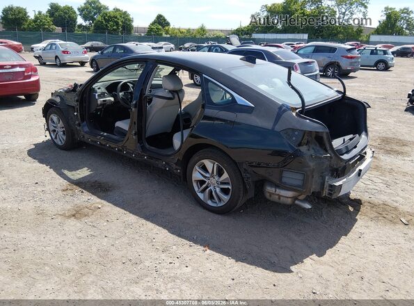1HGCV1F19JA033452 2018 HONDA ACCORD Black Հետևի ձախ