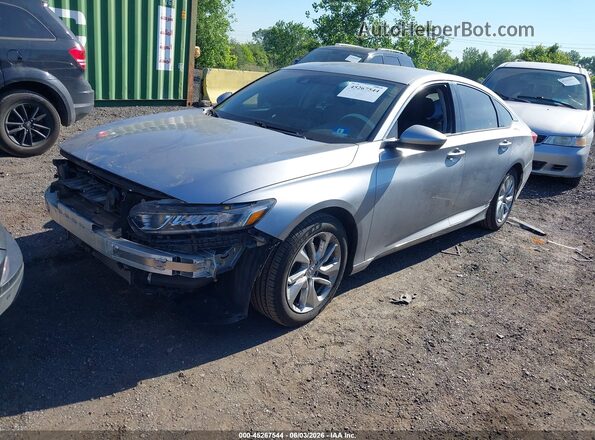 1HGCV1F19JA079377 2018 HONDA ACCORD Silver Przód lewy