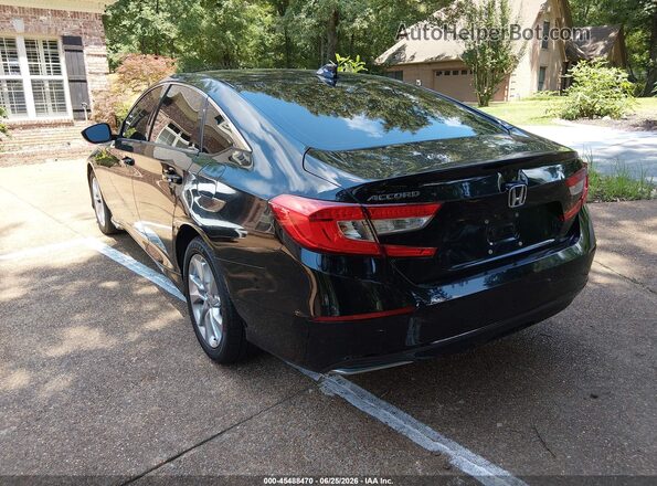 1HGCV1F19JA102074 2018 HONDA ACCORD Черный Задняя левая четверть