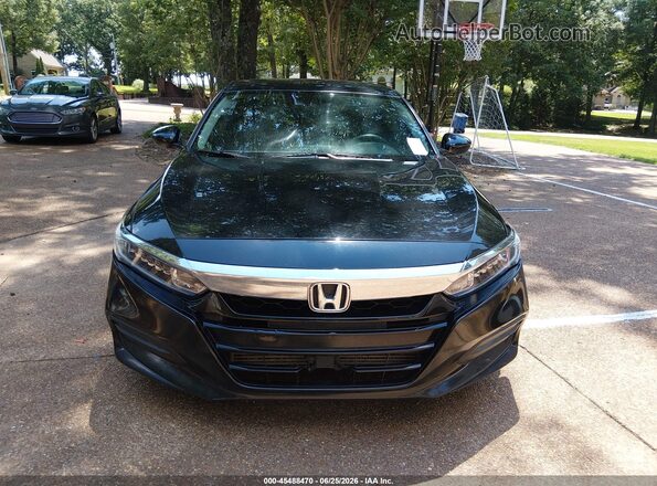 1HGCV1F19JA102074 2018 HONDA ACCORD Черный Вид щитка приборов