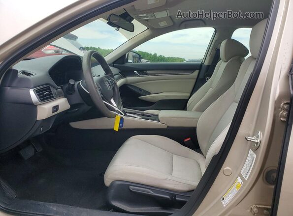1HGCV1F19JA124799 2018 HONDA ACCORD Gold Front interior view