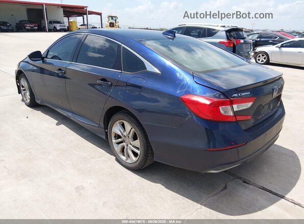1HGCV1F19JA195050 2018 HONDA ACCORD Blue Trasero izquierdo