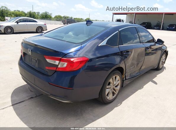 1HGCV1F19JA195050 2018 HONDA ACCORD Blue Trasero derecho