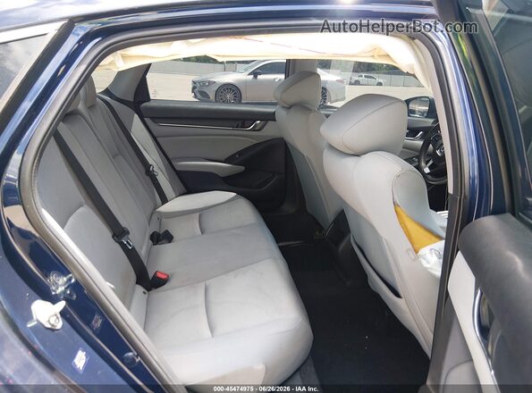 1HGCV1F19JA195050 2018 HONDA ACCORD Blue Vista de la etiqueta del VIN