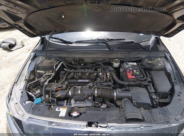 1HGCV1F19KA172353 2019 HONDA ACCORD Black უკანა ხედი