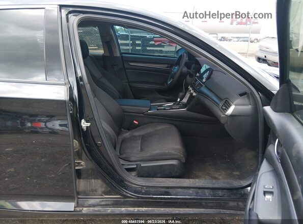 1HGCV1F19KA172353 2019 HONDA ACCORD Black წინა სალონის ხედი