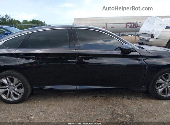 1HGCV1F19KA172353 2019 HONDA ACCORD Black უკანა სალონის ხედი