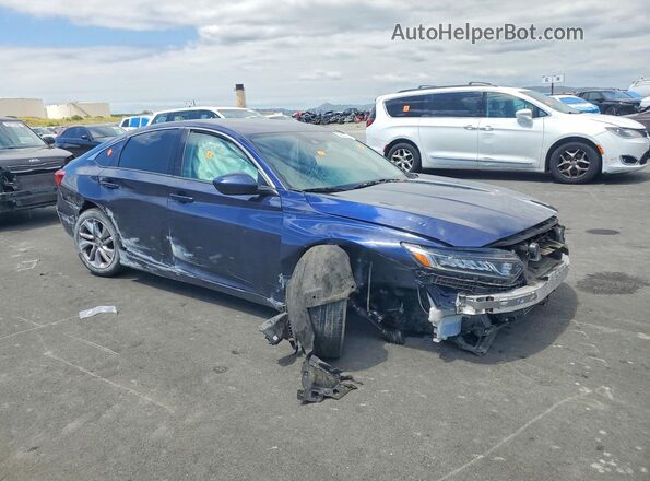 1HGCV1F19LA060833 2020 HONDA ACCORD Blue Delantero derecho
