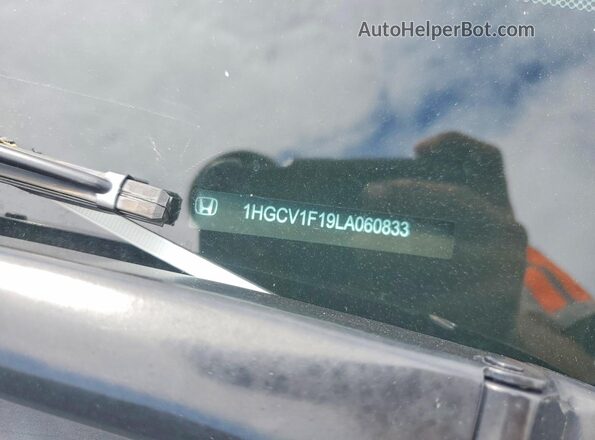1HGCV1F19LA060833 2020 HONDA ACCORD Blue Vista del compartimento del motor