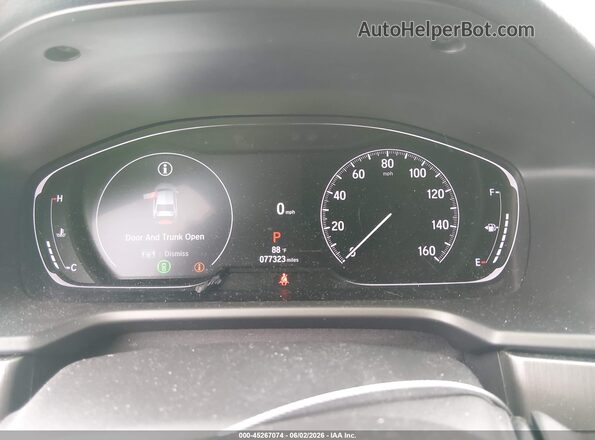 1HGCV1F19NA010081 2022 HONDA ACCORD Black Vista de los asientos traseros