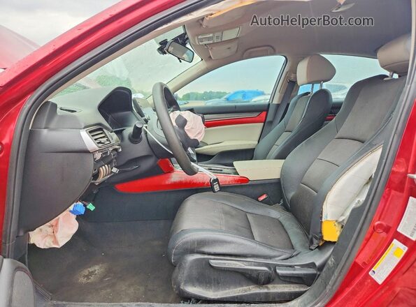 1HGCV1F1XJA021200 2018 HONDA ACCORD Burgundy წინა სალონის ხედი