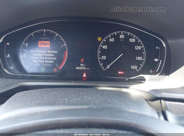 1HGCV1F1XJA057632 2018 HONDA ACCORD Gray Հետևի նստատեղերի տեսք