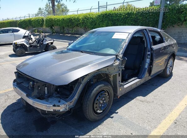1HGCV1F1XJA057632 2018 HONDA ACCORD Gray Առջևի ձախ երեք քառորդ տեսարան