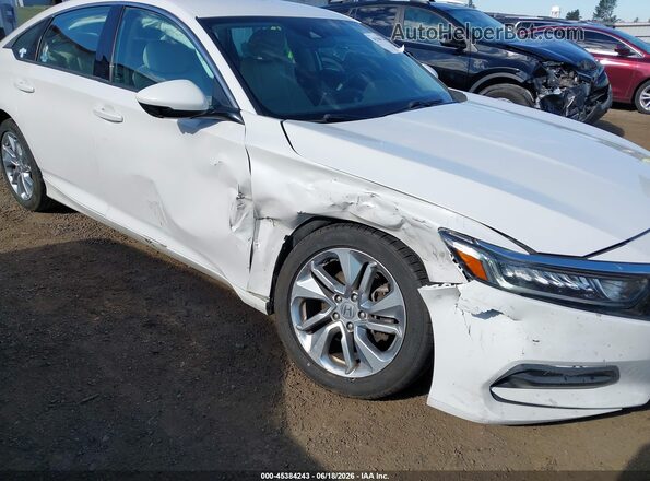1HGCV1F1XJA103685 2018 HONDA ACCORD White Front view