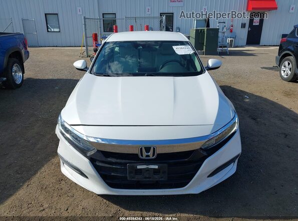 1HGCV1F1XJA103685 2018 HONDA ACCORD White Instrument cluster view
