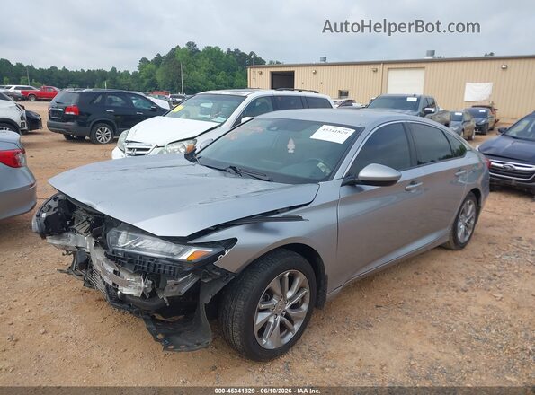 1HGCV1F1XJA202796 2018 HONDA ACCORD Silver Передня ліва чверть