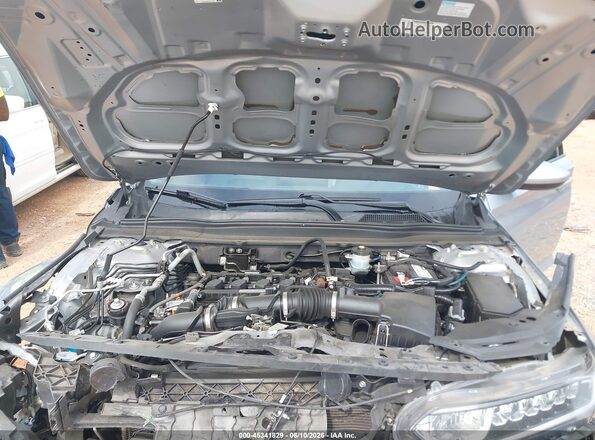 1HGCV1F1XJA202796 2018 HONDA ACCORD Silver Вид ззаду