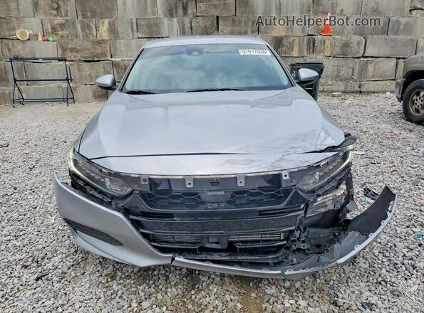 1HGCV1F1XKA010926 2019 HONDA ACCORD Silver Front view