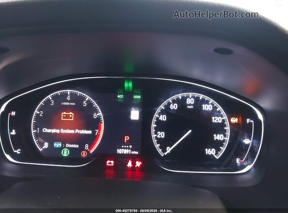 1HGCV1F1XKA047832 2019 HONDA ACCORD Gray Vista de los asientos traseros
