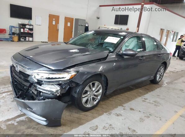 1HGCV1F1XKA047832 2019 HONDA ACCORD Gray Vista tres cuartos delantera izquierda