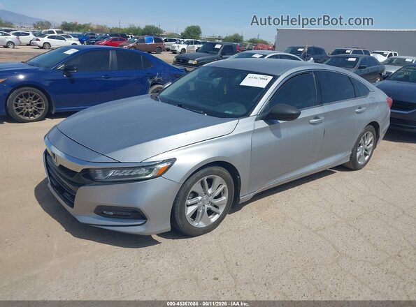 1HGCV1F1XKA110184 2019 HONDA ACCORD Silver Przód lewy