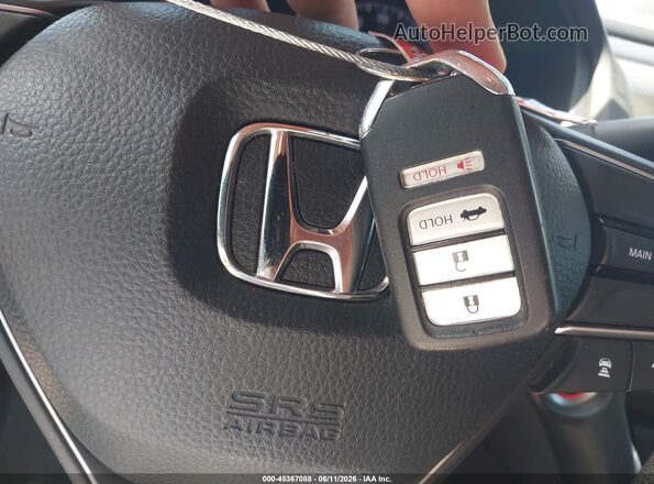1HGCV1F1XKA110184 2019 HONDA ACCORD Silver Widok deski rozdzielczej